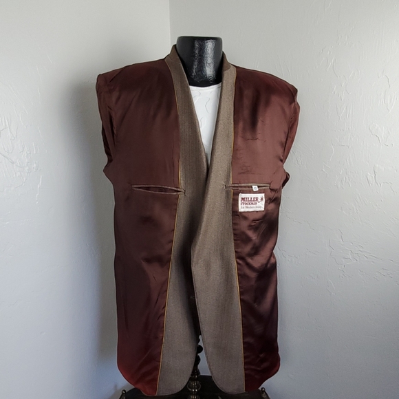 Miller Stockman for Western living  brown men blazer size 42 L - Picture 6 of 9